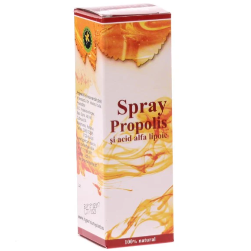 Spray Propolis si Acid Alfa Lipoic 50ml Hypericum