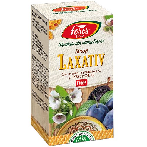 Sirop Laxativ cu Miere, Propolis si Vitamina C 100ml Fares