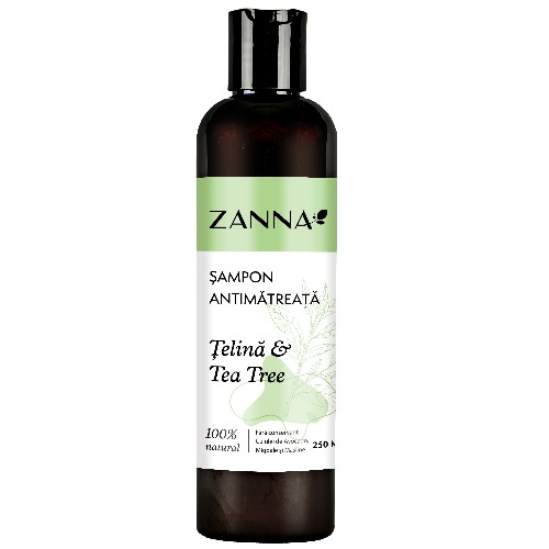 Sampon Antimatreata cu extract Telina si Tea Tree, 250ml, Zanna