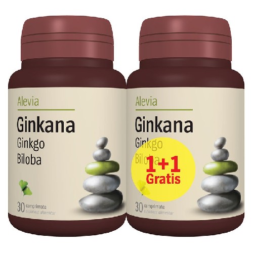 Ginkana Ginkgo Biloba 120mg, 30+30cpr, Alevia