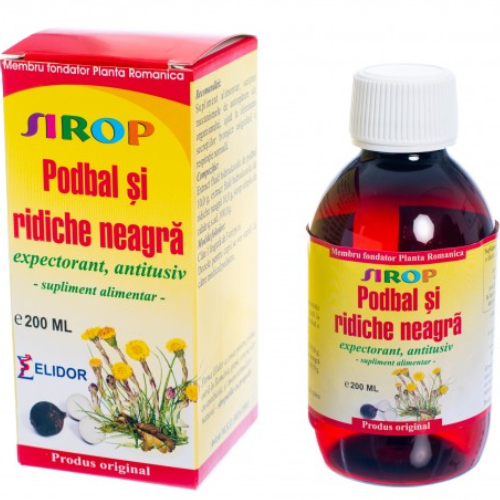 Sirop Podbal si Ridiche Neagra 200ml Elidor