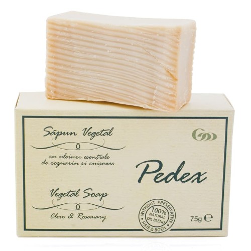 Pedex Sapun Vegetal cu rozmarin si cuisoare, 75g, Herbagen