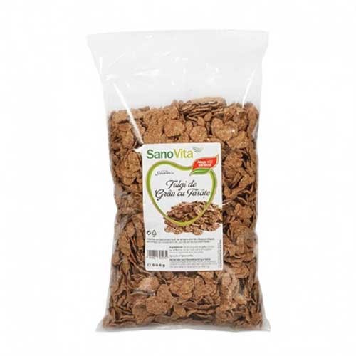 Fulgi De grau Cu Tarate, 500g, Sano Vita