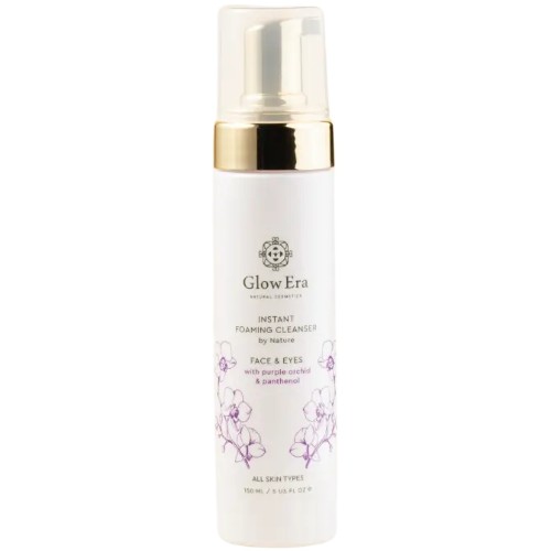 Spuma de curatare pentru fata si ochi cu Orhidee Violeta, 150ml, Glow Era