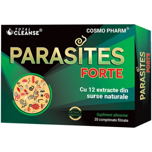 Parasites Forte Total Cleanse, 30cpr, Cosmopharm