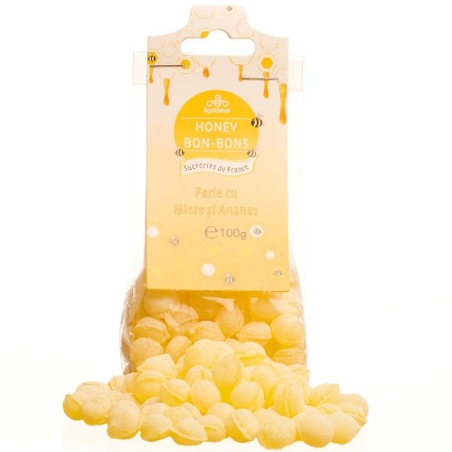 Perle cu Miere si Ananas, 100 g, Apidava