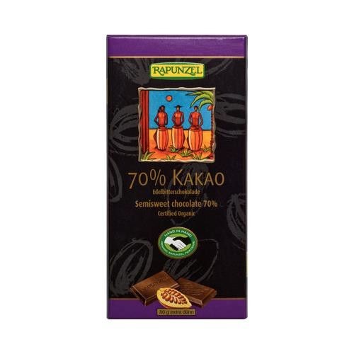 Ciocolata 70% Cacao 80gr Rapunzel