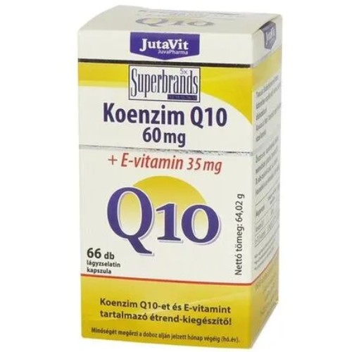 Coenzima Q10 60mg + Vitamina E 35 mg, 66 tab, Jutavit