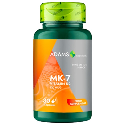 MK-7 (Vitamina K2), 30cps, Adams Supplements